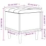 Concrete gray engineered wood bench with storage 42x42x46cm by , Benches for halls and storage - Ref: Foro24-835064, Price: 4...