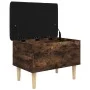 Bank mit Stauraum aus geräucherter Eiche, 62 x 42 x 46 cm von , Bänke für Hallen und Lager - Ref: Foro24-835072, Preis: 54,37...