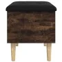 Bank mit Stauraum aus geräucherter Eiche, 62 x 42 x 46 cm von , Bänke für Hallen und Lager - Ref: Foro24-835072, Preis: 54,37...