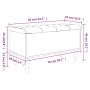 Bank aus Holzwerkstoff mit Stauraum aus geräucherter Eiche, 82 x 42 x 46 cm von , Bänke für Hallen und Lager - Ref: Foro24-83...