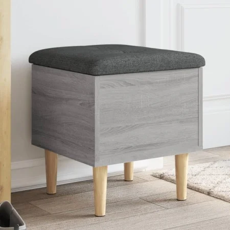 Sonoma gray engineered wood storage bench 42x42x46 cm by , Benches for halls and storage - Ref: Foro24-835066, Price: 45,19 €...