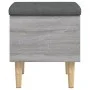 Sonoma gray engineered wood storage bench 42x42x46 cm by , Benches for halls and storage - Ref: Foro24-835066, Price: 45,19 €...