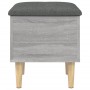 Bank mit Stauraum aus grauem Sonoma-Holzwerkstoff, 42 x 42 x 46 cm von , Bänke für Hallen und Lager - Ref: Foro24-835066, Pre...