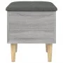 Sonoma gray engineered wood storage bench 42x42x46 cm by , Benches for halls and storage - Ref: Foro24-835066, Price: 45,19 €...