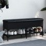 Schwarze Schuhbank aus Holzwerkstoff, 102 x 32 x 45 cm von , Bänke für Hallen und Lager - Ref: Foro24-835177, Preis: 77,60 €,...