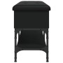 Schwarze Schuhbank aus Holzwerkstoff, 102 x 32 x 45 cm von , Bänke für Hallen und Lager - Ref: Foro24-835177, Preis: 77,60 €,...