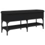 Schwarze Schuhbank aus Holzwerkstoff, 102 x 32 x 45 cm von , Bänke für Hallen und Lager - Ref: Foro24-835177, Preis: 77,60 €,...