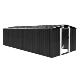 Caseta de jardín metal antracita 257x580x181 cm de vidaXL, Cobertizos - Ref: Foro24-143354, Precio: 703,68 €, Descuento: %