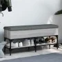Sonoma gray engineered wood shoe bench 102x32x45 cm by , Benches for halls and storage - Ref: Foro24-835180, Price: 74,28 €, ...