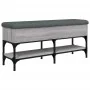Sonoma gray engineered wood shoe bench 102x32x45 cm by , Benches for halls and storage - Ref: Foro24-835180, Price: 74,28 €, ...