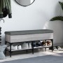 Sonoma graue Schuhbank aus Holzwerkstoff, 102 x 32 x 45 cm von , Bänke für Hallen und Lager - Ref: Foro24-835180, Preis: 77,2...