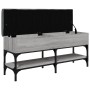 Sonoma graue Schuhbank aus Holzwerkstoff, 102 x 32 x 45 cm von , Bänke für Hallen und Lager - Ref: Foro24-835180, Preis: 77,2...