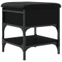 Schwarze Schuhbank aus Holzwerkstoff, 42 x 42 x 45 cm von , Bänke für Hallen und Lager - Ref: Foro24-835182, Preis: 51,74 €, ...