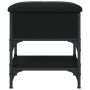 Schwarze Schuhbank aus Holzwerkstoff, 42 x 42 x 45 cm von , Bänke für Hallen und Lager - Ref: Foro24-835182, Preis: 51,74 €, ...