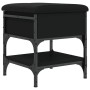 Schwarze Schuhbank aus Holzwerkstoff, 42 x 42 x 45 cm von , Bänke für Hallen und Lager - Ref: Foro24-835182, Preis: 51,74 €, ...