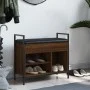 Schuhbank aus Holzwerkstoff Eiche braun 65,5x32x57,5cm von , Bänke für Hallen und Lager - Ref: Foro24-835206, Preis: 63,73 €,...