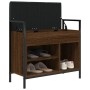 Schuhbank aus Holzwerkstoff Eiche braun 65,5x32x57,5cm von , Bänke für Hallen und Lager - Ref: Foro24-835206, Preis: 64,58 €,...