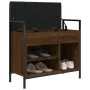Schuhbank aus Holzwerkstoff Eiche braun 65,5x32x57,5cm von , Bänke für Hallen und Lager - Ref: Foro24-835206, Preis: 63,73 €,...