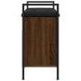 Shoe bench engineered wood oak brown 65.5x32x57.5cm by , Benches for halls and storage - Ref: Foro24-835206, Price: 63,73 €, ...