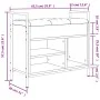 Schuhbank aus Holzwerkstoff Eiche braun 65,5x32x57,5cm von , Bänke für Hallen und Lager - Ref: Foro24-835206, Preis: 63,73 €,...