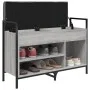 Shoe bench Sonoma gray engineered wood 85.5x32x57.5 cm by , Benches for halls and storage - Ref: Foro24-835210, Price: 72,55 ...