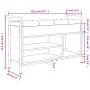 Shoe bench Sonoma gray engineered wood 85.5x32x57.5 cm by , Benches for halls and storage - Ref: Foro24-835210, Price: 72,55 ...