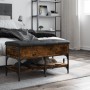 Shoe bench engineered wood smoked oak 82x42x45 cm by , Benches for halls and storage - Ref: Foro24-835194, Price: 77,72 €, Di...