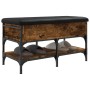 Shoe bench engineered wood smoked oak 82x42x45 cm by , Benches for halls and storage - Ref: Foro24-835194, Price: 77,72 €, Di...