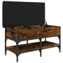 Shoe bench engineered wood smoked oak 82x42x45 cm by , Benches for halls and storage - Ref: Foro24-835194, Price: 77,72 €, Di...