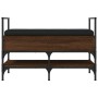 Schuhbank aus Holzwerkstoff Eiche braun 85,5x42x57,5cm von , Bänke für Hallen und Lager - Ref: Foro24-835233, Preis: 83,27 €,...