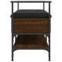 Banco zapatero madera de ingeniería marrón roble 85,5x42x57,5cm de , Bancos para recibidores y almacenamiento - Ref: Foro24-8...