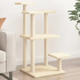 Cat scratching posts with cream platforms 98.5 cm by , Cat furniture - Ref: Foro24-172106, Price: 46,68 €, Discount: %