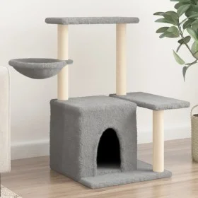 Cat scratching post with light gray sisal posts 83 cm by , Cat furniture - Ref: Foro24-172110, Price: 38,68 €, Discount: %