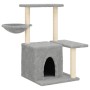 Katzenkratzbaum mit hellgrauen Sisalstämmen 83 cm von , Katzenmöbel - Ref: Foro24-172110, Preis: 39,19 €, Rabatt: %