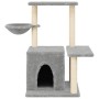 Katzenkratzbaum mit hellgrauen Sisalstämmen 83 cm von , Katzenmöbel - Ref: Foro24-172110, Preis: 39,19 €, Rabatt: %