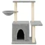 Rascador para gatos con postes de sisal gris claro 83 cm de , Mobiliario para gatos - Ref: Foro24-172110, Precio: 38,66 €, De...