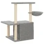 Rascador para gatos con postes de sisal gris claro 83 cm de , Mobiliario para gatos - Ref: Foro24-172110, Precio: 38,66 €, De...