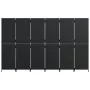 6-teiliger schwarzer synthetischer Rattanschirm von , Raumteiler - Ref: Foro24-365352, Preis: 258,50 €, Rabatt: %