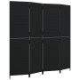 4-panel black synthetic rattan screen by , Room dividers - Ref: Foro24-365344, Price: 182,89 €, Discount: %