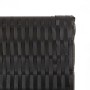 4-panel black synthetic rattan screen by , Room dividers - Ref: Foro24-365344, Price: 182,89 €, Discount: %
