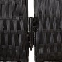 4-panel black synthetic rattan screen by , Room dividers - Ref: Foro24-365344, Price: 182,89 €, Discount: %