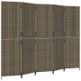5-teiliger grauer synthetischer Rattanschirm von , Raumteiler - Ref: Foro24-365350, Preis: 192,67 €, Rabatt: %