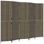 5-teiliger grauer synthetischer Rattanschirm von , Raumteiler - Ref: Foro24-365350, Preis: 210,24 €, Rabatt: %