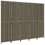 5-panel gray synthetic rattan screen by , Room dividers - Ref: Foro24-365350, Price: 192,75 €, Discount: %