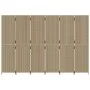 6 panel beige synthetic rattan screen by , Room dividers - Ref: Foro24-365371, Price: 257,69 €, Discount: %