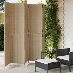 5-teiliger beigefarbener Sichtschutz aus synthetischem Rattan von , Raumteiler - Ref: Foro24-365367, Preis: 262,33 €, Rabatt: %