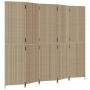 5 panel beige synthetic rattan screen by , Room dividers - Ref: Foro24-365367, Price: 268,68 €, Discount: %