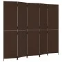 Biombo de 5 paneles ratán sintético marrón de , Divisores de ambientes - Ref: Foro24-365365, Precio: 200,46 €, Descuento: %