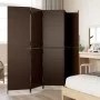 Biombo de 5 paneles ratán sintético marrón de , Divisores de ambientes - Ref: Foro24-365365, Precio: 200,46 €, Descuento: %