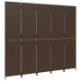 Biombo de 5 paneles ratán sintético marrón de , Divisores de ambientes - Ref: Foro24-365365, Precio: 200,46 €, Descuento: %